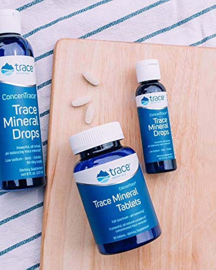Trace Minerals Research Trace Minerales Tabletas minerales, bajo en sodio, 300 tabletas