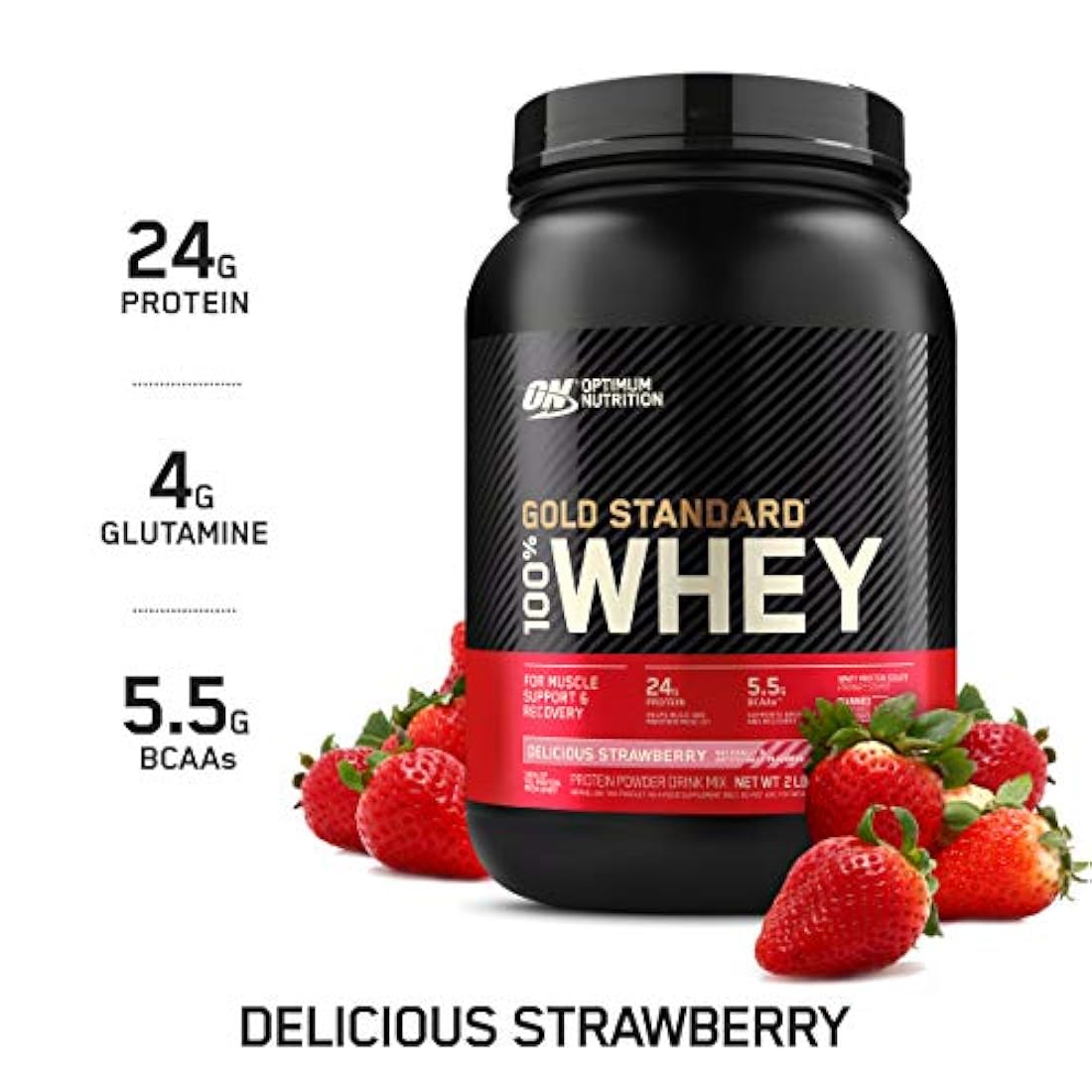 Optimum Nutrition Estándar dorado 100% Proteína de Suero de Leche en Polvo, Pie de lima, 1.8 Libra