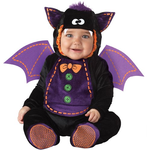 Disfraces de personajes color negro morado pequeño
