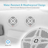 Parlantes de barco juego de 2 blanco PYLE PLMRBT65W