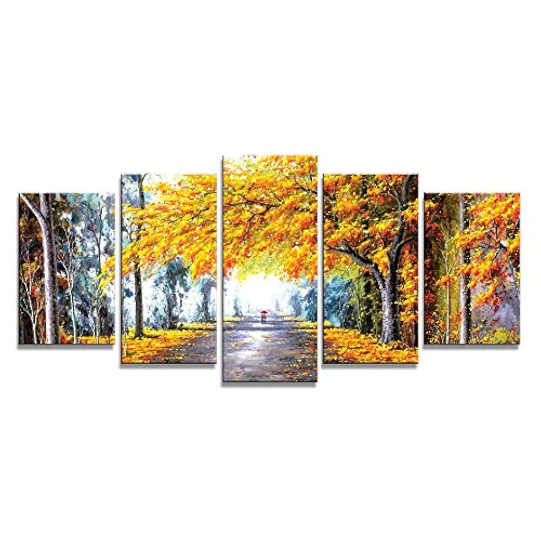 Wieco Art  impresiones en lona Arte Giclée  5 paneles