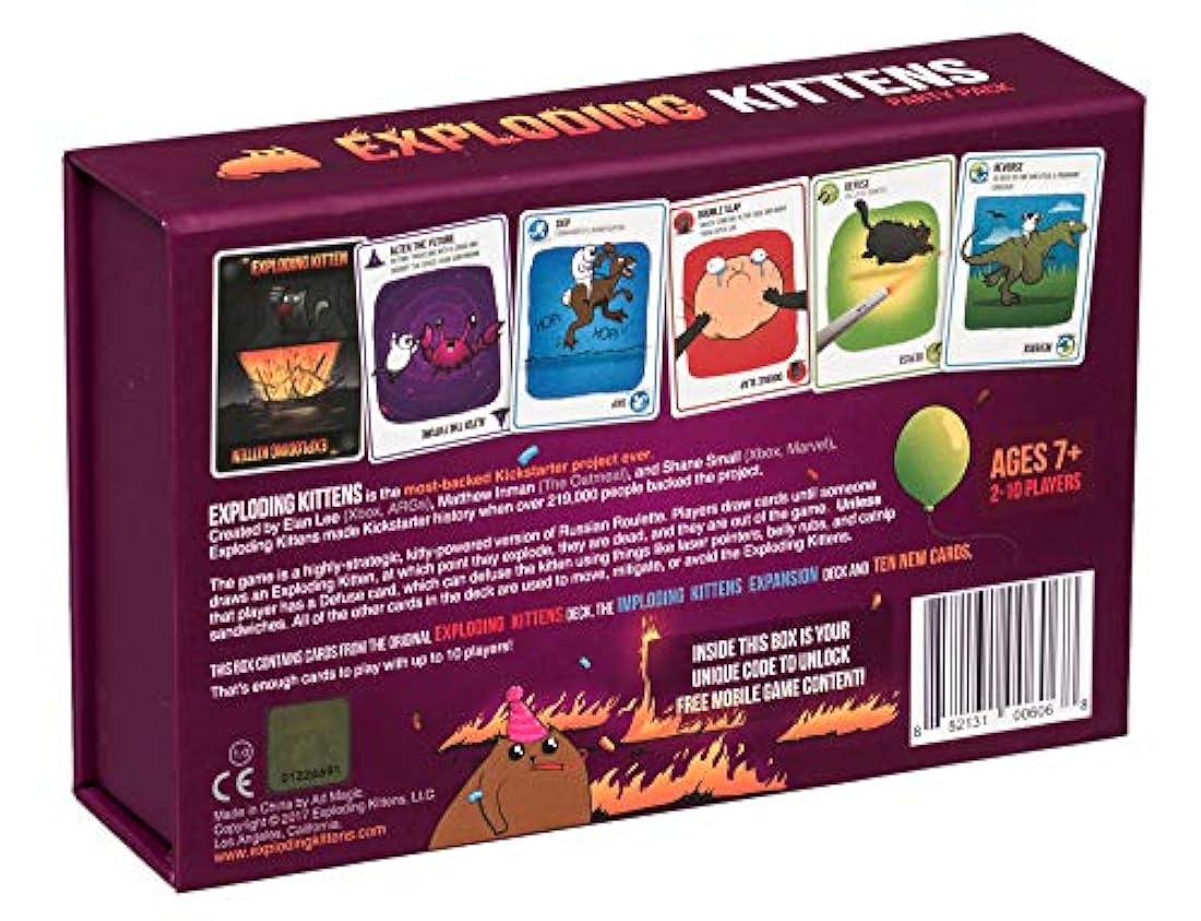 Exploding Kittens paquete de fiesta – Juega a gatitos