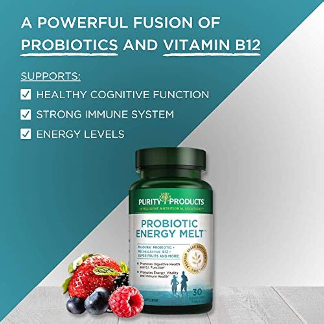 Probiótico Energy Melt  B-12 Energy Berry Melts Probióticos