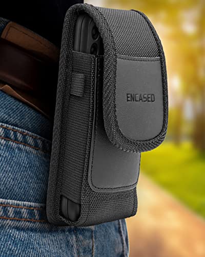 Encased Funda para cinturón 2 en 1 con funda resistente para Samsung Galaxy S22 Ultra – Funda a prueba de golpes con clip de nailon balístico (S22-ULTRA)