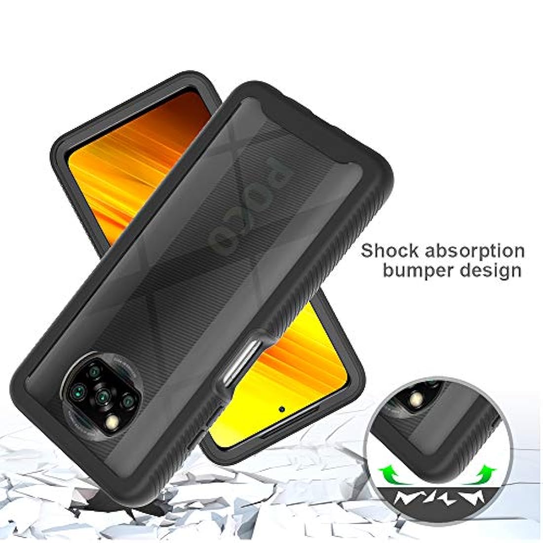 Funda para celular Xiaomi Poco X3 Pro con carcasa protectora