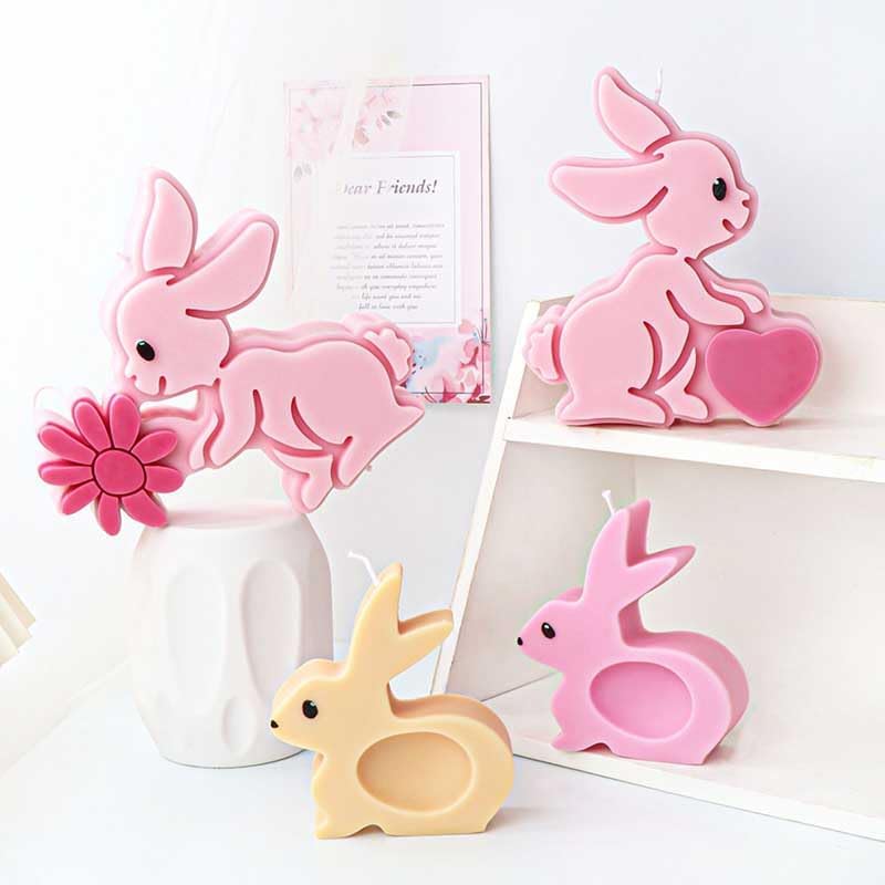 Molde de Silicona Conejo para Aromatizantes y Decoraciones