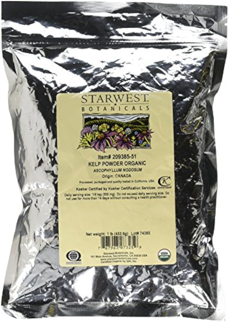 polvo orgánico Starwest Botanicals
