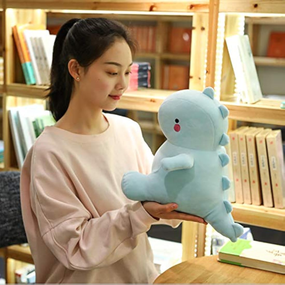 Peluche para niños de dinosaurio color azul de 12 in. Vhyhcy
