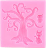 Molde Silicona Halloween Mujiang Gato Búho y Murciélago Set 2