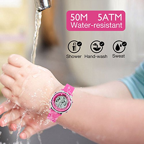 Reloj digital a prueba de agua para niñas