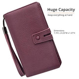 Cartera de piel para mujer