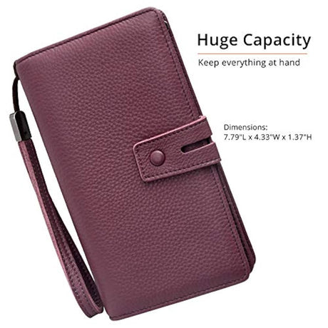 Cartera de piel para mujer