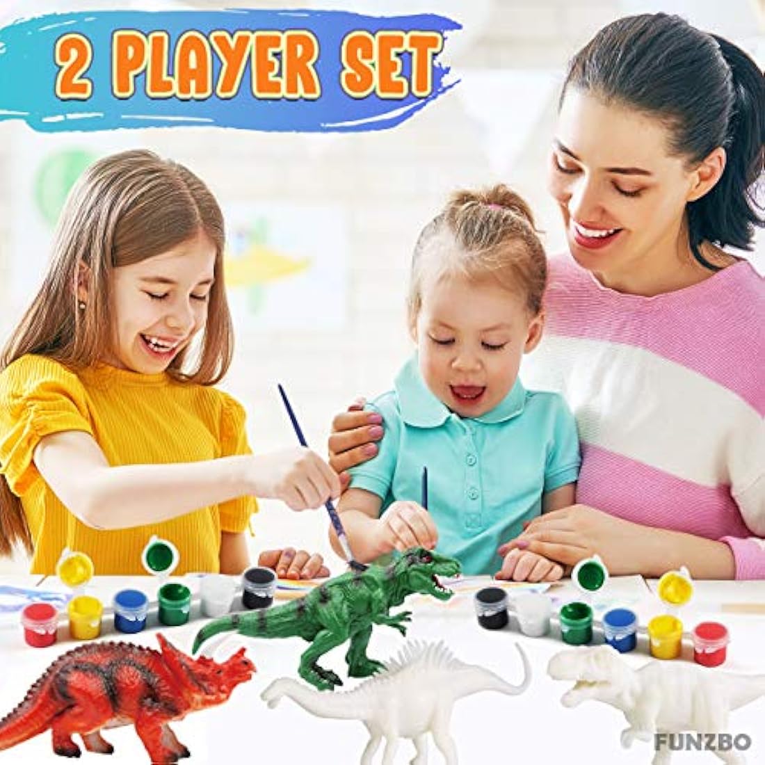 Juego de pintura para niños, diseño de dinosaurios