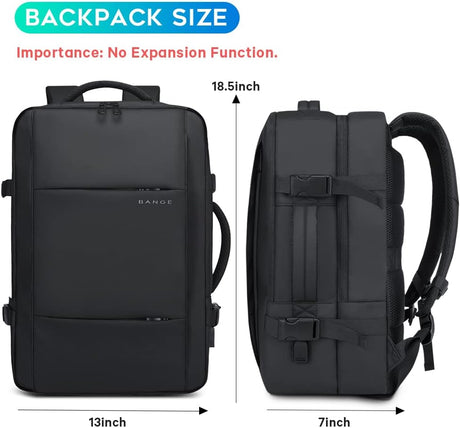 Mochila BANGE para Viajes, Aprobada para Vuelo, 17 Laptop