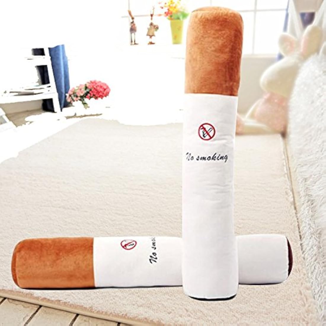 Cojín único 31.5 in del juguete de la felpa del cigarrillo