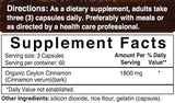 NatureBell Suplementos orgánicos de caña de Ceilán, 1800 mg