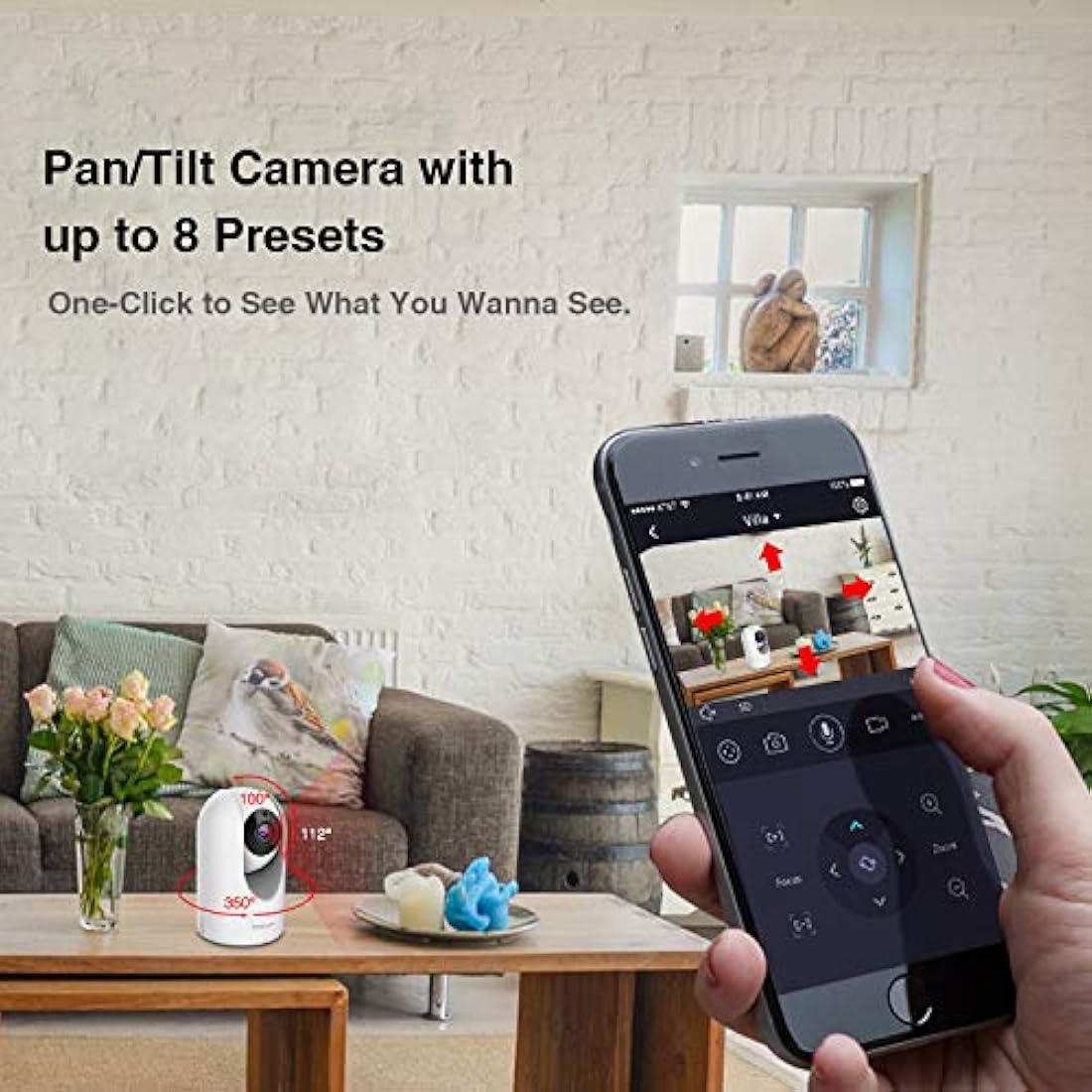 Foscam Cámara de seguridad para el hogar R4S 4MP