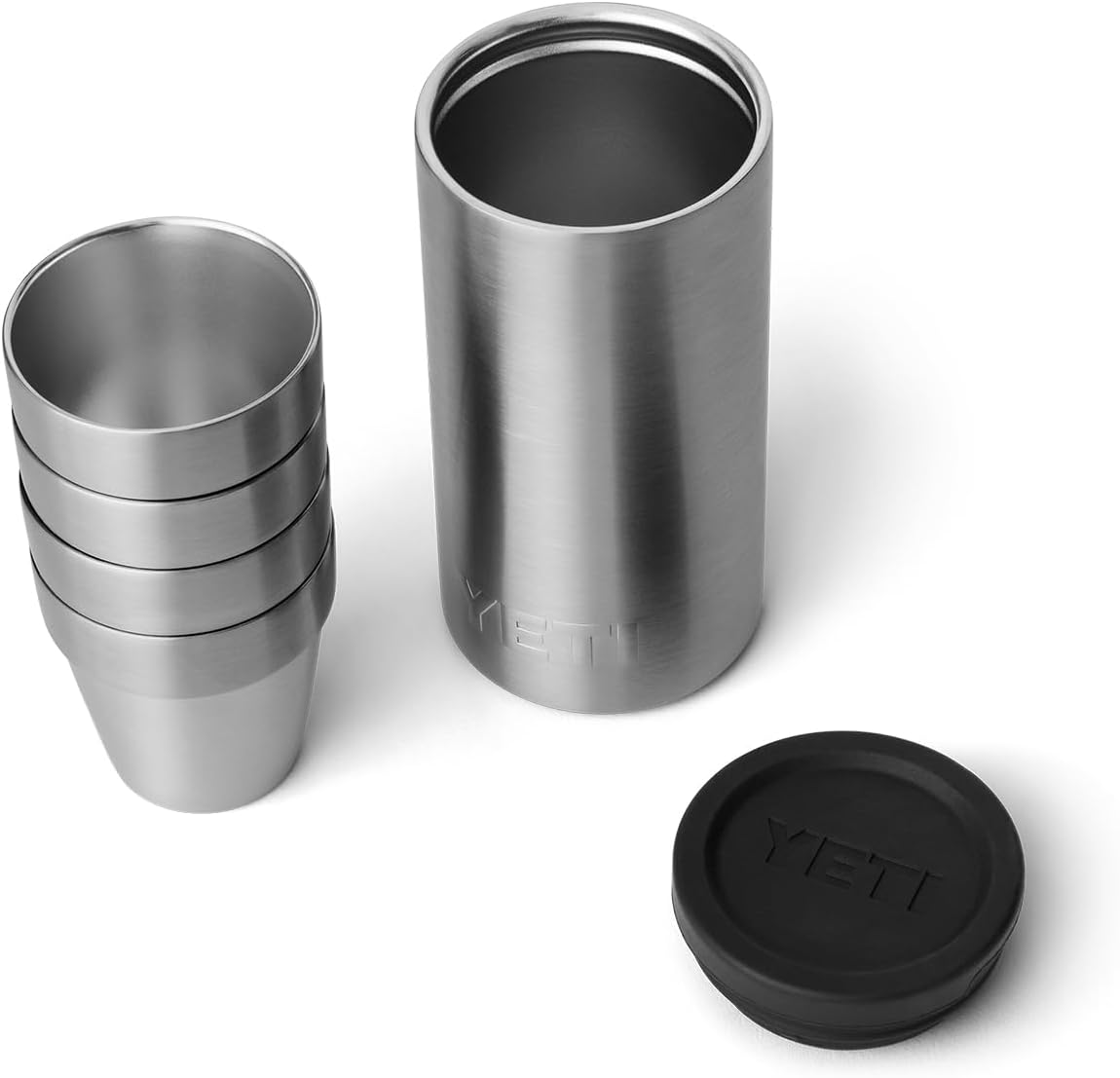 Vasos de Disparo YETI con Estuche, Set de 4, Modelo Portátil