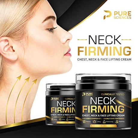 Crema facial reafirmante de cuello y barbilla, Pure Sciences