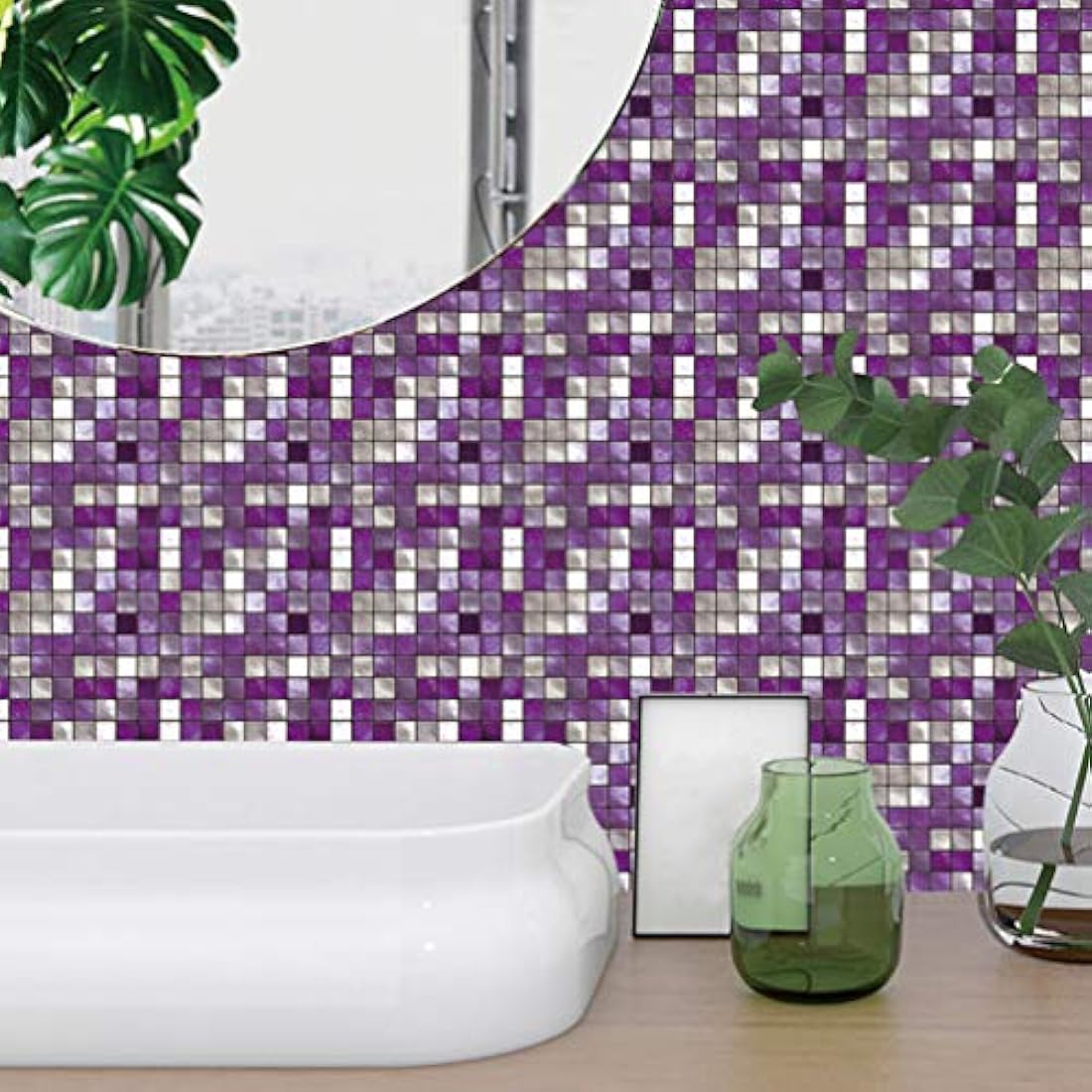 10 adhesivos para azulejos de mosaico, para pegar y despegar