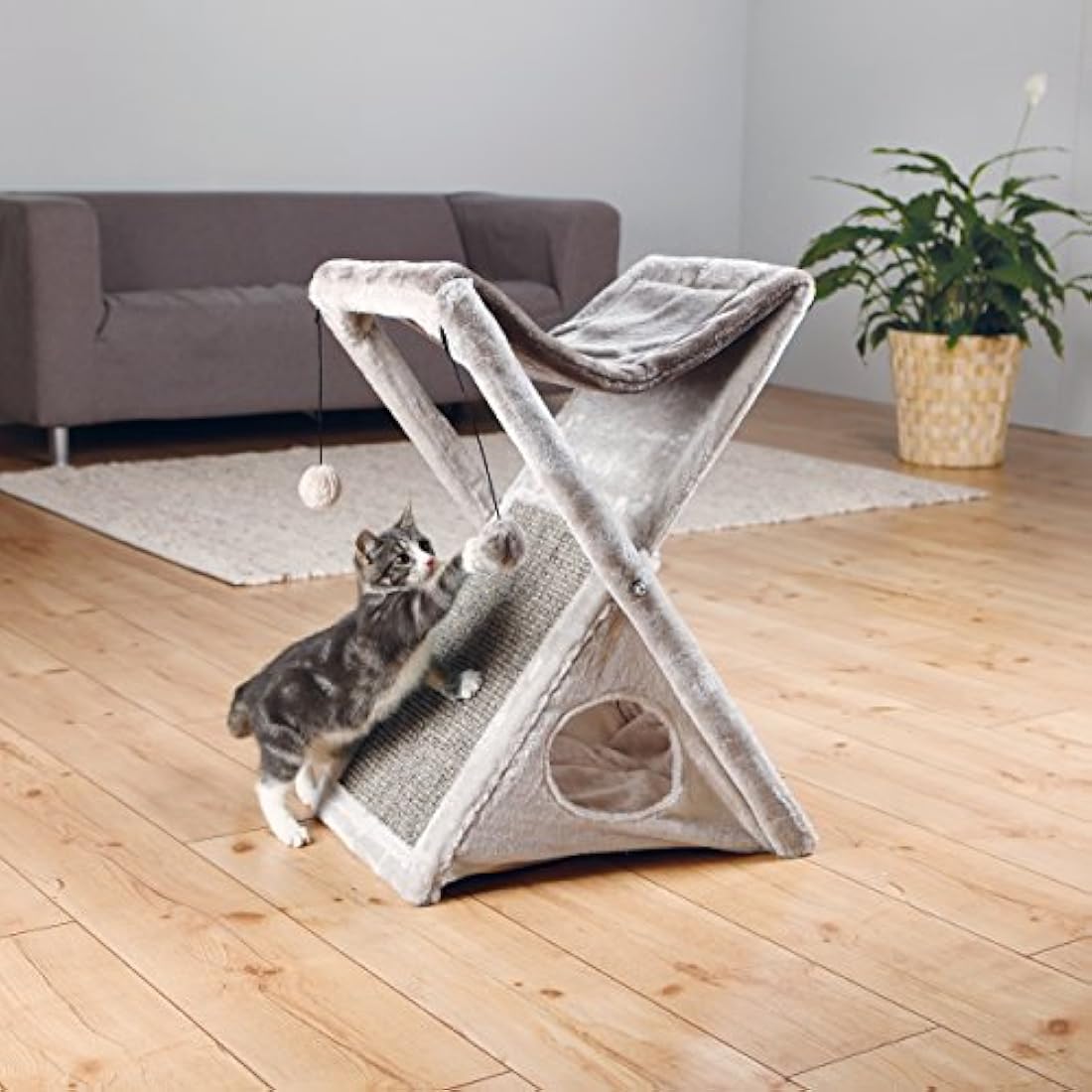 Trixie Productos para mascotas Torre de gato para plegar