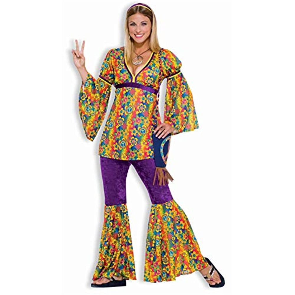 Disfraces - Disfraz de hippie para mujer de 60 años