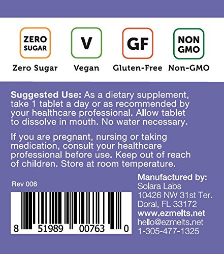 EZ derrite el zinc para el apoyo inmunitario,30 mg,vitaminas