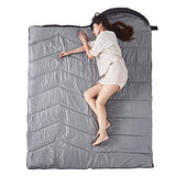 Flantree Saco de dormir para 4 estaciones para adultos y niños, para camping, senderismo, viajes, clima cálido y fresco, ligero e impermeable con bolsa de compresión, actividades en interiores y exteriores