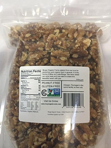 Braga Organic Farms nueces orgánicas, 2 libras