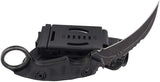 Cuchillo de supervivencia táctico de doble filo con funda