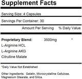 Suplemento 2 botellas complejo de óxido nítrico 3500 mg