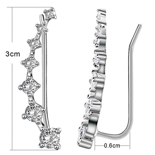 Pendientes de plata esterlina Pendiente hipoalergénico
