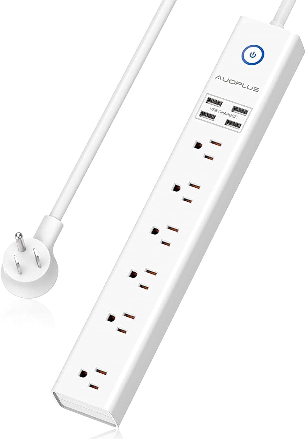 Regleta protectora de sobretensiones con puertos USB 10 pies