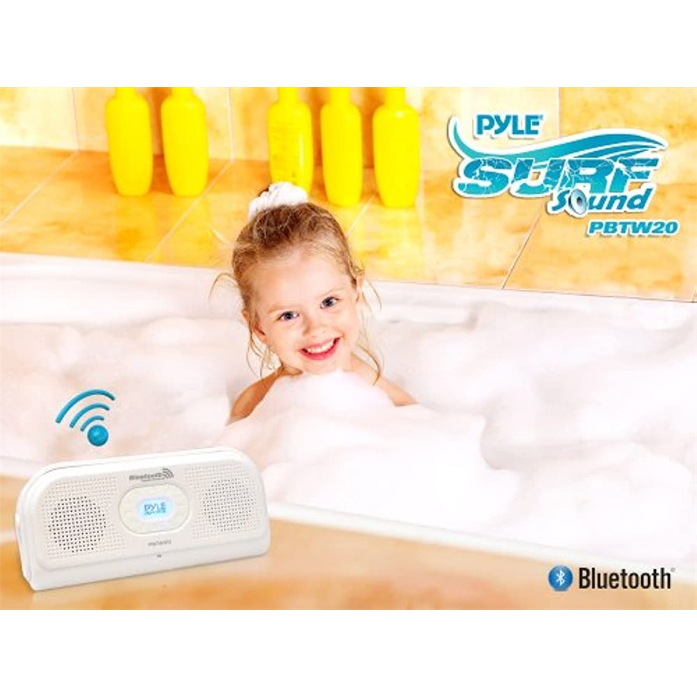 Pyle Altavoz de ducha portátil IPX7 PBTW20BL