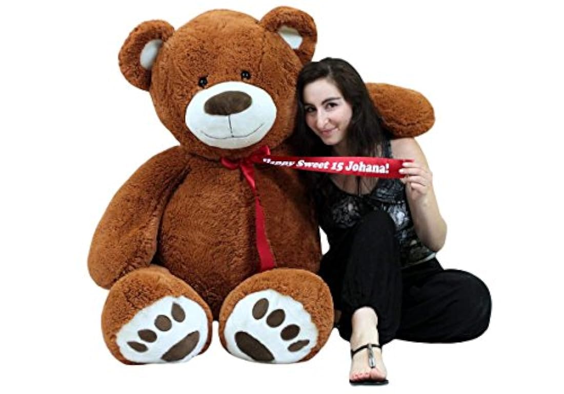 Peluche suave Animal de la felpa vida tamaño Big con patas Bigfoot