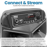 Parlante Portátil con Bluetooth 240 W PYLE-PRO PPHP634B
