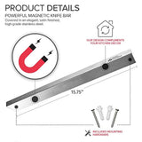Barra magnética de acero inoxidable para cuchillos de 16.0