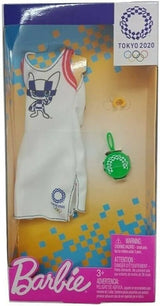 Ropa Barbie: Outfit Juegos Olímpicos Tokio 2020, Bolsa y Reloj