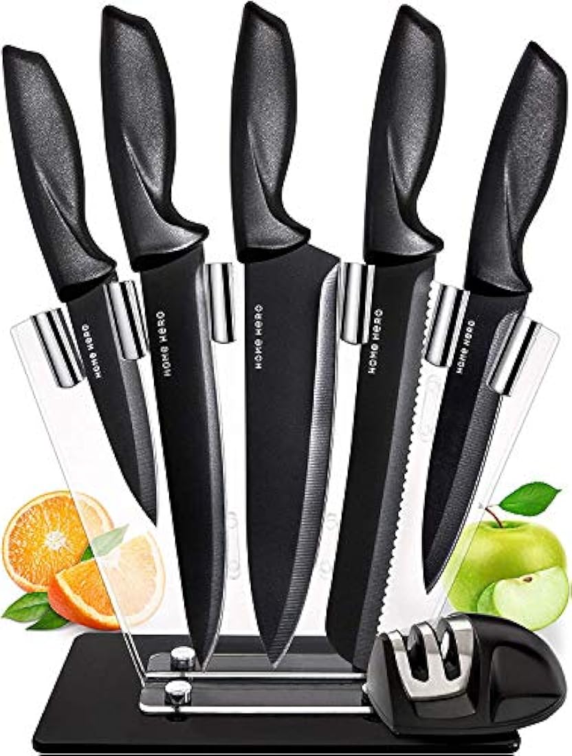Juego de 5 cuchillos de acero inoxidable de cocina