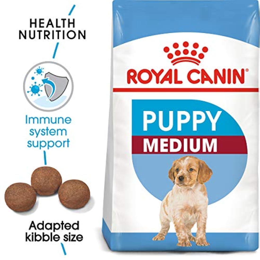 Alimento seco para cachorros, medianos