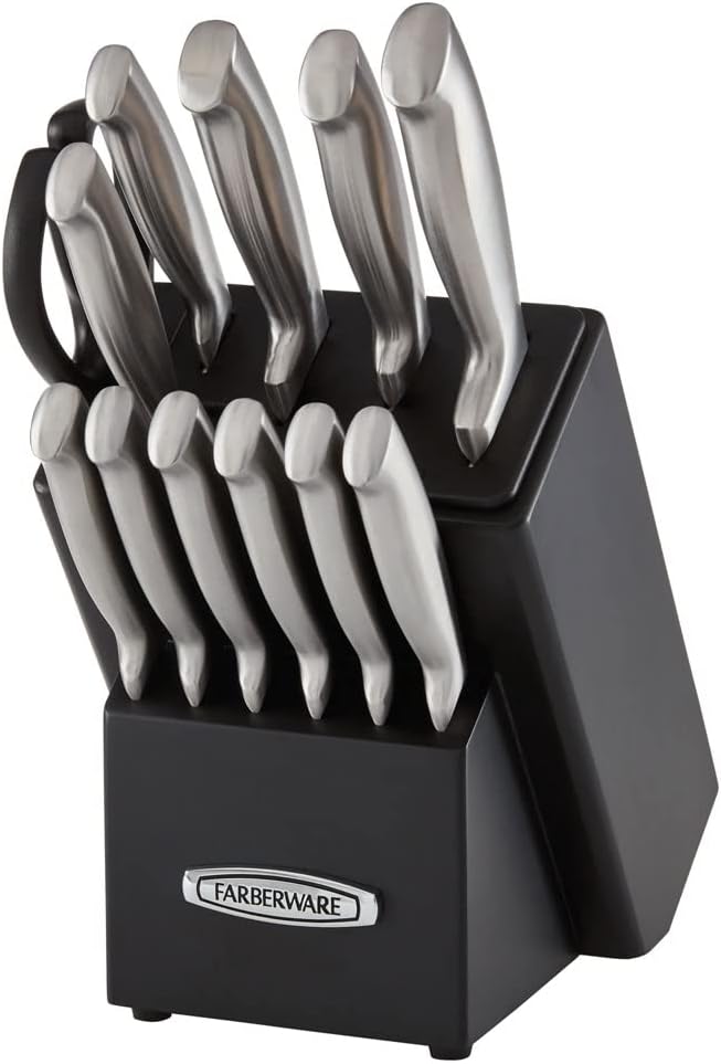 Juego de cuchillos de 13 piezas Farberware EdgeKeeper Negro
