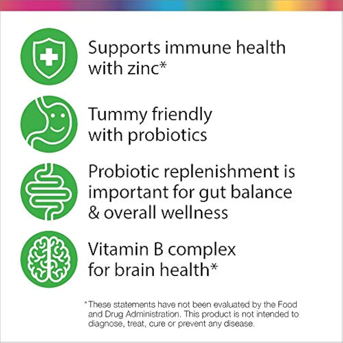 Rainbow Light Kids One Multivitamina con complejo de vitamina B, sabor a fruta – 90 tabletas (el paquete puede variar)