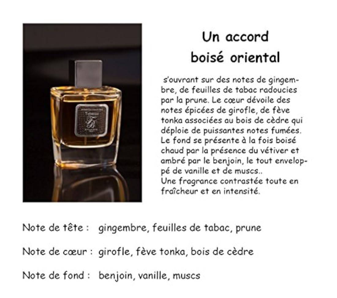Franck boclet Tabaco Eau de Parfum 3,3 FL oz/100 ml
