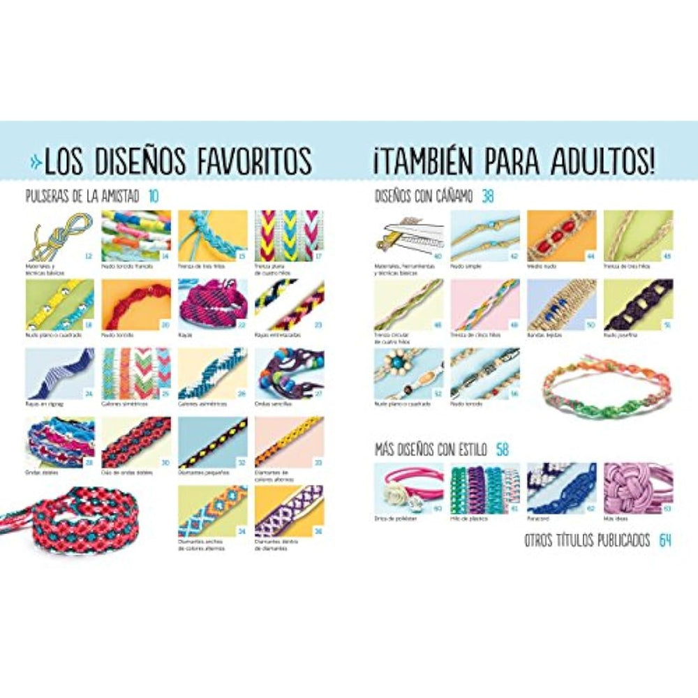 libro de Pulseras de la amistad trenzadas