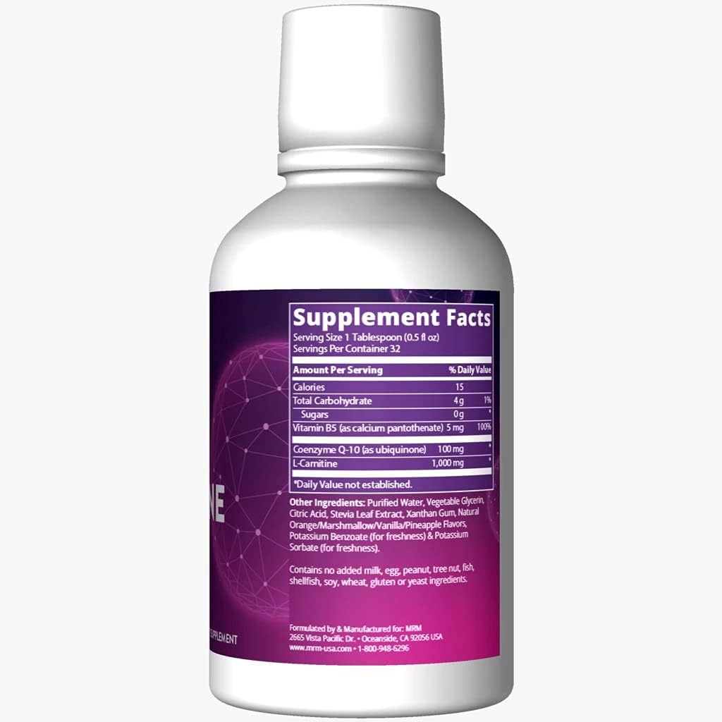 MRM CoQ-10 L-Carnitina Líquido Energía y Antioxidantes 32 Servs