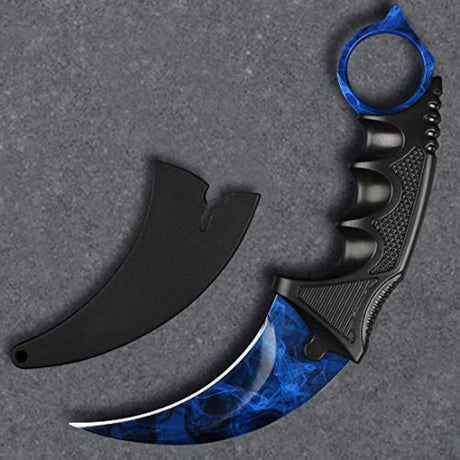 Andux - Cuchillo de karambit CS para juegos de acampada