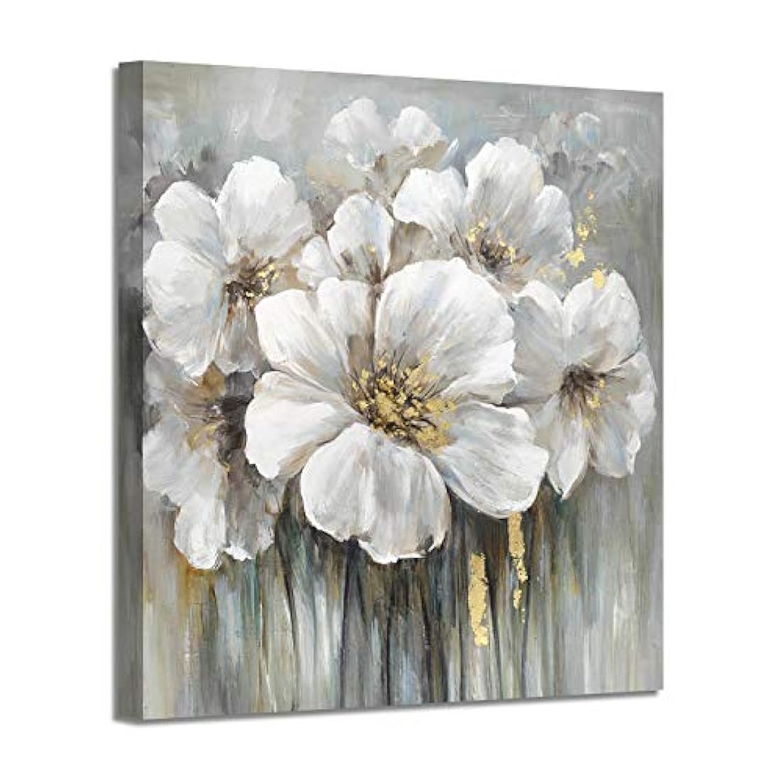 WTD - Lienzo decorativo para pared, diseño floral