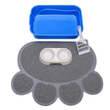 GreenJoy Kitty - Caja de arena abierta sin tapa, alfombrilla