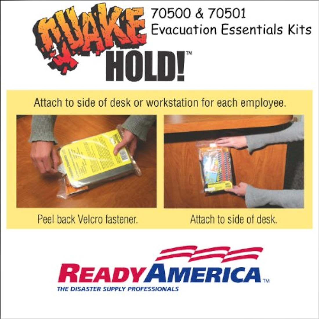 ¡Quakehold! 70501 Evacuation Essentials Plus Kit