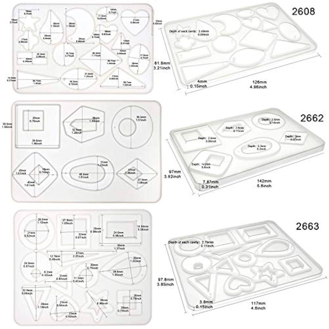 Moldes de resina y suministros para hacer joyas, pendientes de aro geométrico, collar colgante, colgantes de filigrana